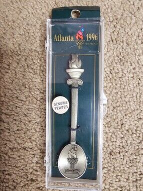 Vintage Atlanta 1996 Olympic Games Centennial Pewter Spoon Fort Collectible